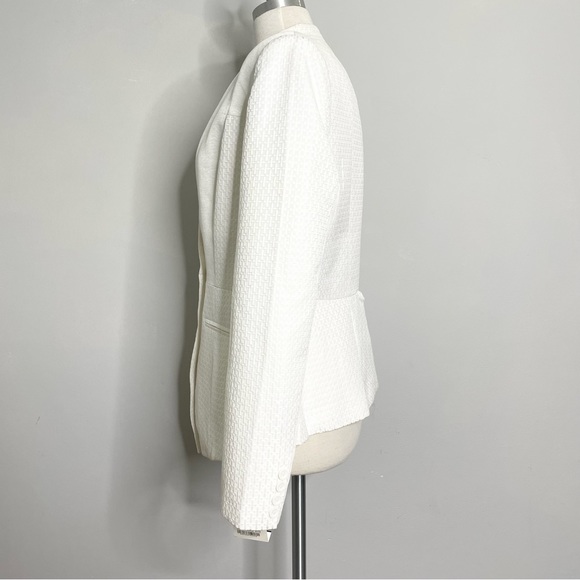 TY-LR The Jade Jacket Women’s Single Button Collarless Blazer Suit Jacket - Picture 2 of 8